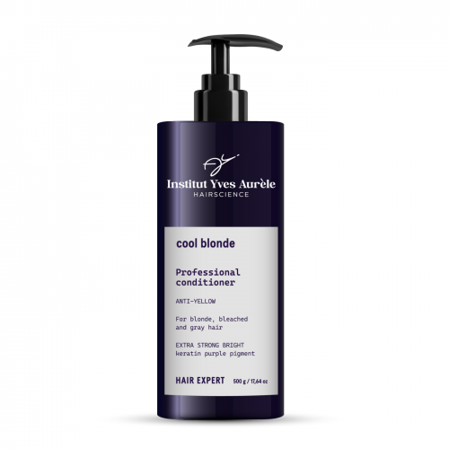 COOL BLONDE Balsam for blondt og grått hår som fjerner gule toner (500 ml)
