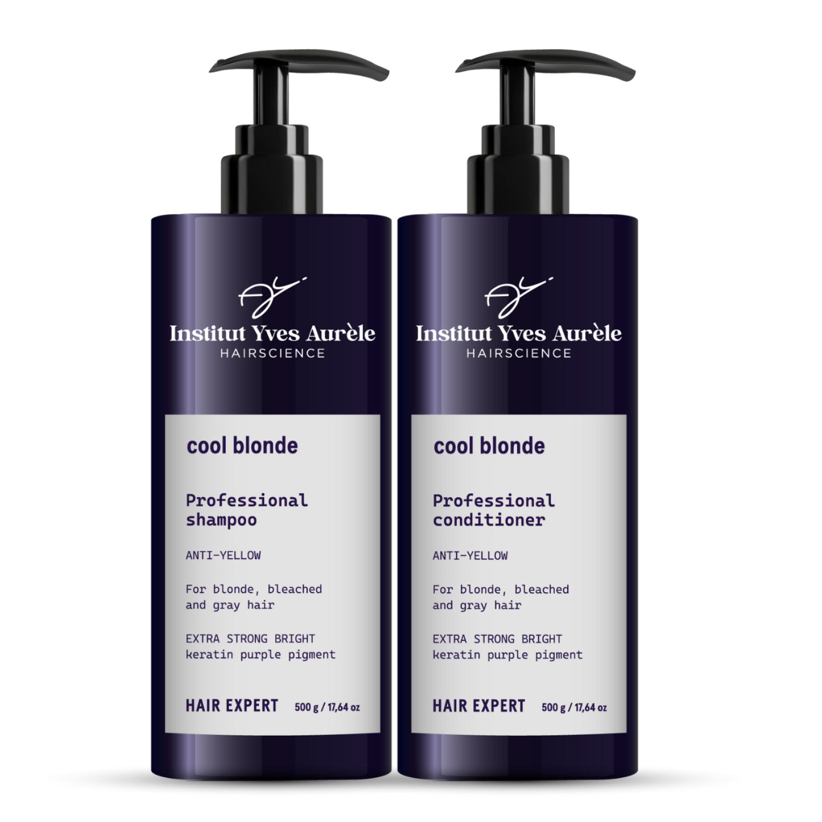 Full Rutine for blondt og grått hår som eliminerer gule toner Full Rutine for blondt og grått hår som eliminerer gule toner
