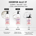 MAKSIMALT STORT PROTEINBEHANDLINGSPAKKE: Shampoo (1 000 g), Balsam (1 000 g), Mask (1 000 g) + GAVE MAKSIMALT STORT PROTEINBEHANDLINGSPAKKE: Shampoo (1 000 g), Balsam (1 000 g), Mask (1 000 g) + GAVE